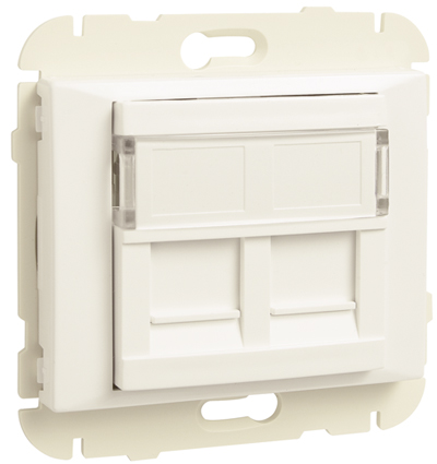 Aro com Módulo Duplo para Conetores RJ45