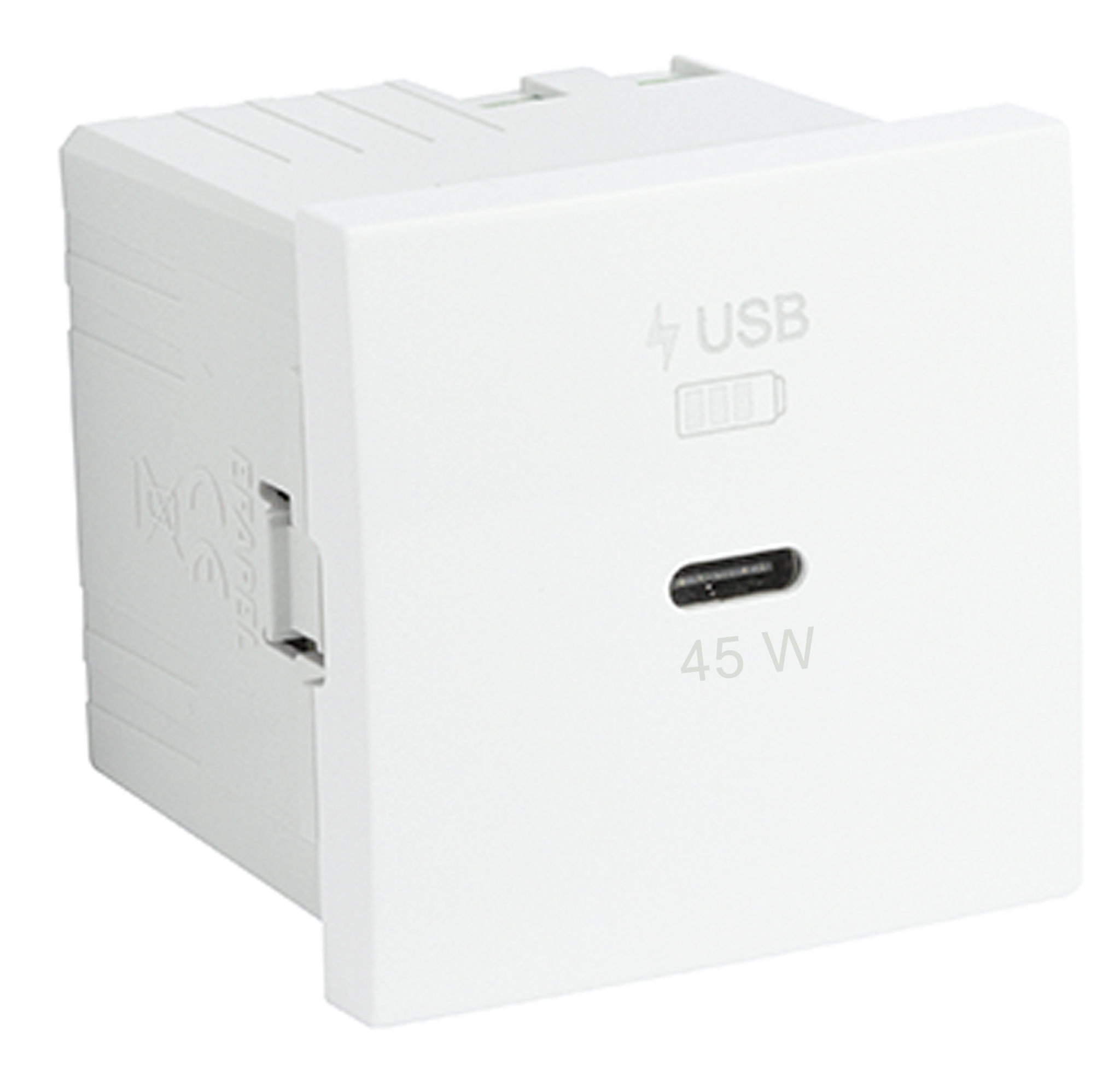 USB Charger Type C Power Delivery 45 W - 2 Modules