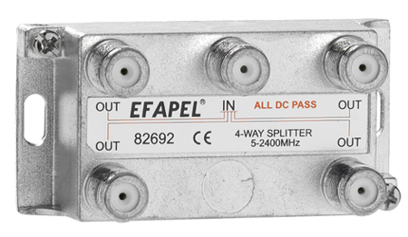 Four Outputs TV Splitter