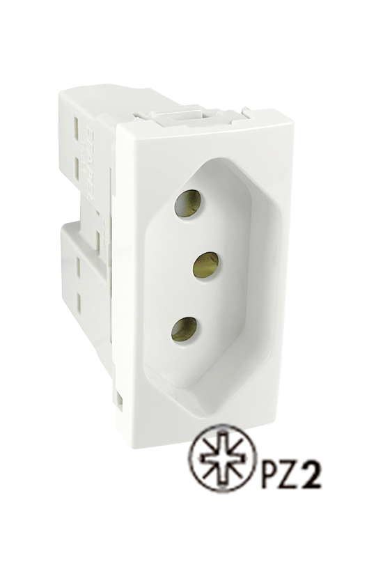 Brazilian 10A Shutter Socket - 1 Module